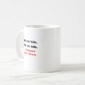 Mug Laisse manger des enfants que les virgules sauvent (Devant gauche)