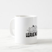 Mug Laisse-moi être Lazy, chat endormi (Devant gauche)