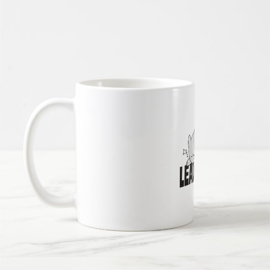 Mug Laisse-moi être Lazy, chat endormi (Gauche)