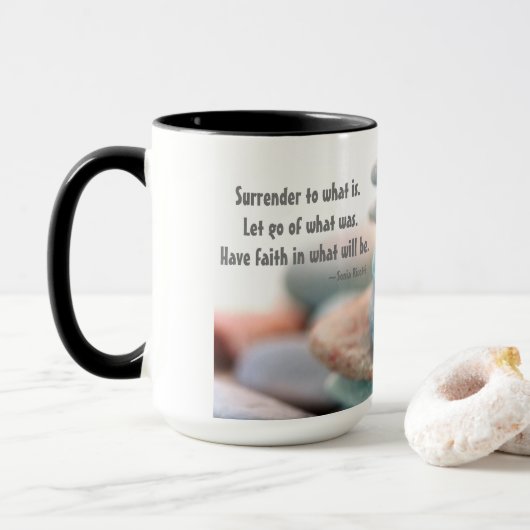 Mug Laisser aller la confiture en céramique (Avec donut)