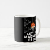 Mug Laisser Commencer La Folie - Support De Basketball (Devant droit)