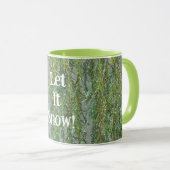 Mug Laisser Il Neige Vert Cypress Arbre Neige Coupe de (Devant droit)