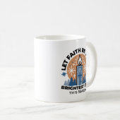 Mug Laisser la foi briller : Thème hiver (Devant droit)