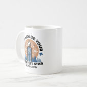 Mug Laisser la foi briller : Thème hiver (Devant gauche)