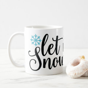 Mug Laisser la neige, l'hiver et la neige Lover café M