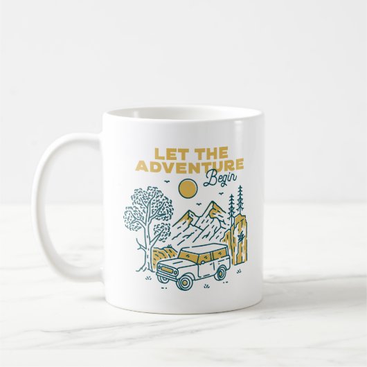 Mug Laisser l'aventure commencer (Gauche)