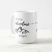 Mug Laisser l'aventure commencer à se mélanger (Devant gauche)