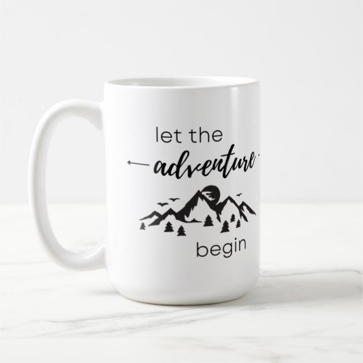 Mug Laisser l'aventure commencer à se mélanger (Gauche)