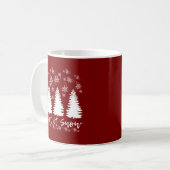 Mug Laisser l'impression de toile étirée à la neige (Devant gauche)