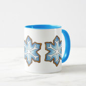 Mug Laisser Neige Bleu Noël Hanoukka Vacances d'hiver (Devant droit)