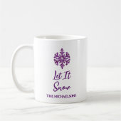 Mug Laisser neiger Flèche-neige pourpre (Gauche)