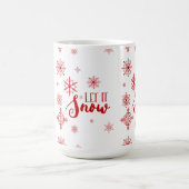 Mug Laisser neiger Flèches rouges et conception de tex (Centre)