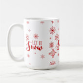 Mug Laisser neiger Flèches rouges et conception de tex (Gauche)