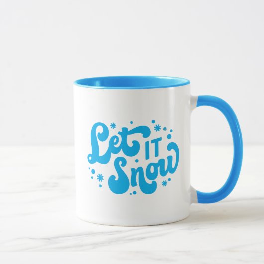 Mug Laisser neiger hiver design (Droite)