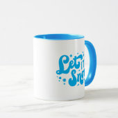 Mug Laisser neiger hiver design (Devant droit)