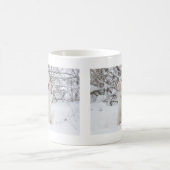 Mug Laisser neiger l'hiver blanc blanc coutume photo (Centre)
