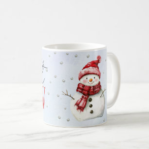 Mug Laisser neiger mignon bonhomme de neige vacances d