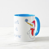 Mug Laisser neiger Snowman et Snowflake Cute Kids (Devant droit)