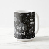 Mug Laisser neiger sur un Arrière - plan neigeux (Devant droit)