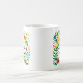 Mug "Laissez Briller Votre Lumière" Boho Fleurs sauvag (Centre)
