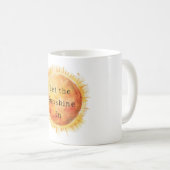 Mug Laissez entrer le soleil (Devant droit)