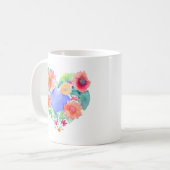 Mug Laissez fleurir vos rêves | Couronne florale (Devant gauche)