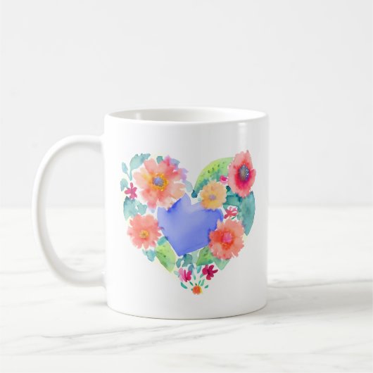 Mug Laissez fleurir vos rêves | Couronne florale (Gauche)