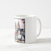 Mug Laissez la bataille débuter ! conception changée (Devant droit)