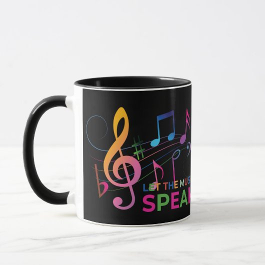 Mug Laissez La Musique Parler, Notes Musicales (Gauche)