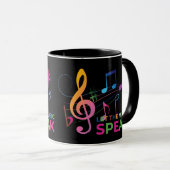 Mug Laissez La Musique Parler, Notes Musicales (Devant droit)