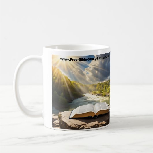 Mug Laissez La Rivière De La Vie Traverser À Travers V (Gauche)