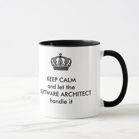 Mug Laissez l'architecte de logiciel le manipuler (Droite)