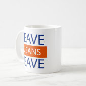 Mug Laissez le congé de moyens, moyens Brexit de (Devant gauche)
