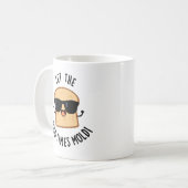 Mug Laissez Les Bons Temps Moissonner Des Pains Drôle (Devant gauche)