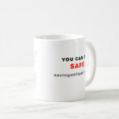 Mug Laissez lui neiger, laissez-le être SÛR (Devant droit)