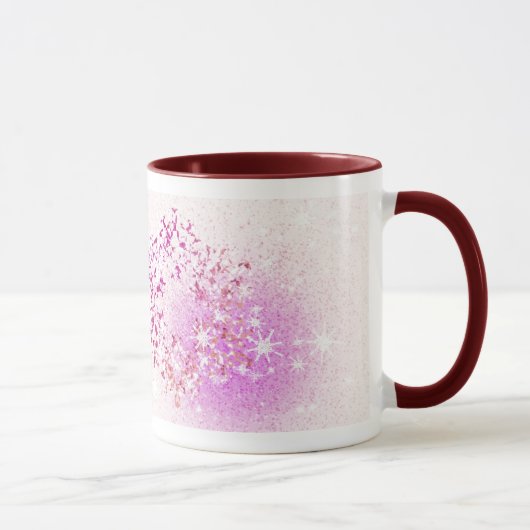 Mug Laissez lui neiger rose (Droite)