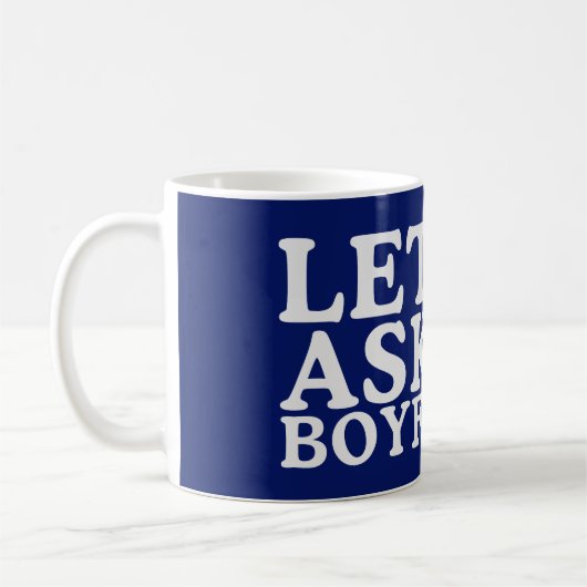 Mug Laissez-moi demander à mon Heureuse Sainte-Valenti (Gauche)
