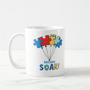 Mug Laissez-moi monter - Sensibilisation sur l'autisme