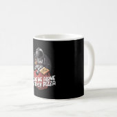 Mug Laissez-moi seul avec ma pizza (Devant droit)