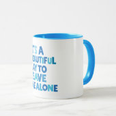 Mug Laissez-moi tranquille (Devant droit)