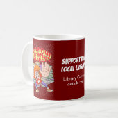 Mug Laissez nos bibliothèques seules (Devant gauche)