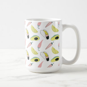 Mug Laissez-nous taco au sujet de cercle d'élément de
