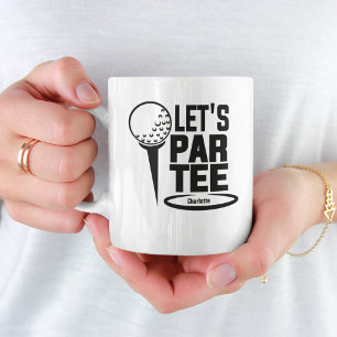 Mug Laissez Par Tee Golf Drôle Personnalisé