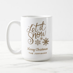 Mug Laissez tomber la neige Vacances de Noël