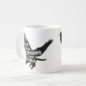 Mug Laissez vos rêves prendre le vol Aigle volant (Devant gauche)