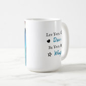 Mug Laissez Vos Rêves, Soyez Vos Ailes Citation (Devant droit)