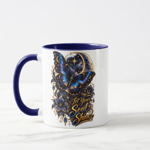 Mug Laissez Votre Âme Briller Papillon Céleste Recto V
