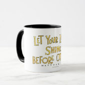 Mug Laissez votre éclat léger (Devant gauche)