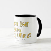Mug Laissez votre éclat léger (Devant droit)