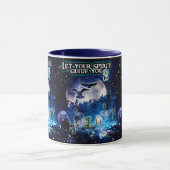 Mug Laissez Votre Esprit Vous Guider(Bleu) (Centre)